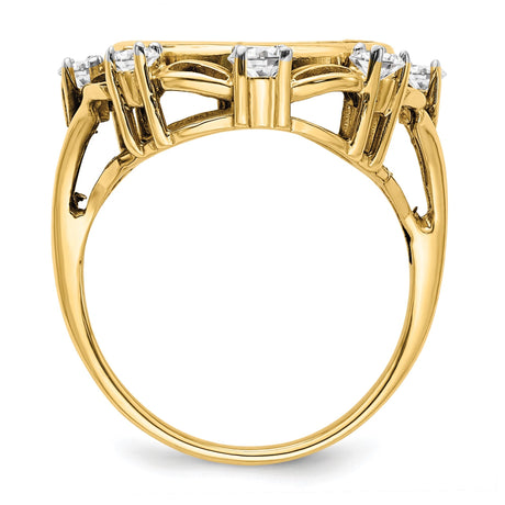 14 mm 14k Yellow Gold coin bezel for 14 mm Coin — alternate view