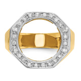 13 mm 14k Multi-Tone Gold coin bezel for 13 mm Coin — additional image