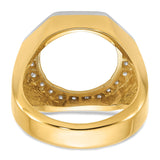 13 mm 14k Multi-Tone Gold coin bezel for 13 mm Coin — additional image
