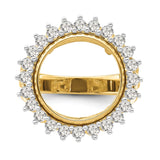 13 mm 14k Yellow Gold coin bezel for 13 mm Coin — additional image