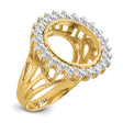 13 mm 14k Yellow Gold coin bezel for 13 mm Coin