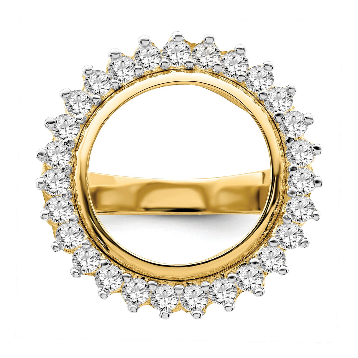 14 mm 14k Yellow Gold coin bezel for 14 mm Coin — additional image