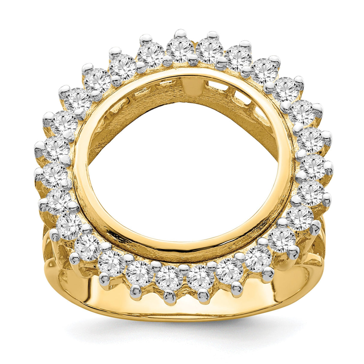 14 mm 14k Yellow Gold coin bezel for 14 mm Coin — additional image