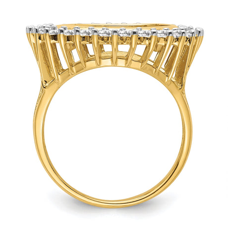 15 mm 14k Yellow Gold coin bezel for 15 mm Coin — alternate view