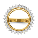 15 mm 14k Yellow Gold coin bezel for 15 mm Coin — additional image