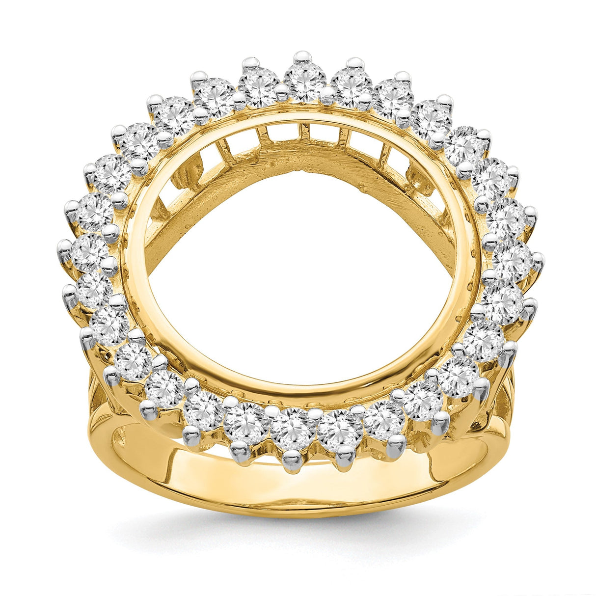 15 mm 14k Yellow Gold coin bezel for 15 mm Coin — additional image
