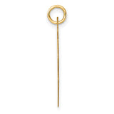14k Yellow Gold Heart Lock Pendant, Engravable Symbolic Charm for Women