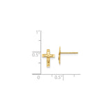 14k Yellow Gold Crucifix Pendant with Detailed Jesus Figure, Catholic Spiritual Charm