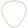 14K Yellow Gold 3 mm Polished Chain Necklace, Solid