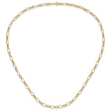 14K Yellow Gold 3 mm Polished Chain Necklace, Solid
