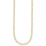14K Yellow Gold 4 mm Polished Chain Necklace
