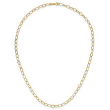 14K Yellow Gold 4 mm Polished Chain Necklace alternate angle