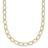 14K Yellow Gold 4 mm Polished Chain Necklace detail view