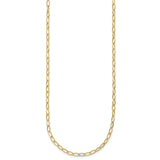 14K Yellow Gold 2.5 mm Polished Chain Necklace, Solid