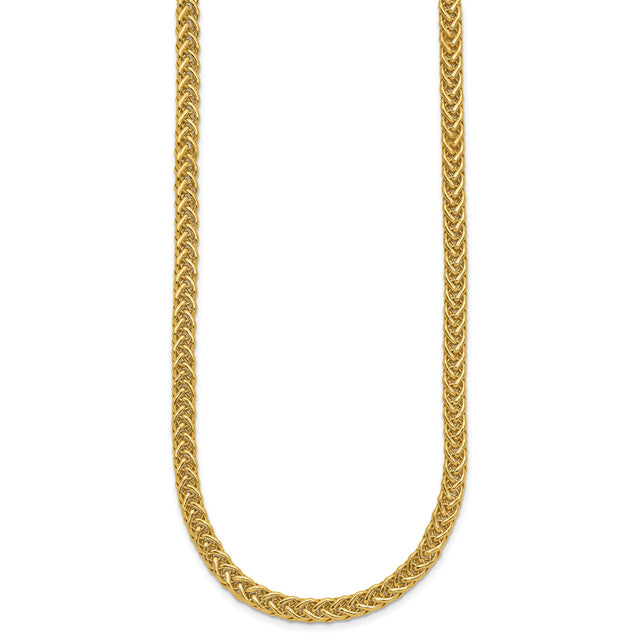 14K Yellow Gold 4.3 mm Polished Chain Necklace