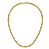 14K Yellow Gold 4.3 mm Polished Chain Necklace alternate angle