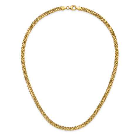 14K Yellow Gold 4.3 mm Polished Chain Necklace alternate angle