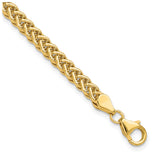 14K Yellow Gold 4.3 mm Polished Chain Bracelet detail view