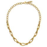 14K Yellow Gold 6.4 mm Polished Chain Necklace alternate angle