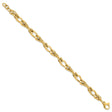 14K Yellow Gold 6.4 mm Polished Chain Bracelet