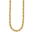 14K Yellow Gold 6.5 mm Polished Chain Necklace