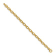 14K Yellow Gold 6.75 mm Polished Chain Bracelet