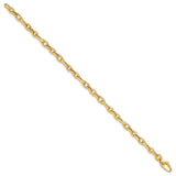 14K Yellow Gold 5.22 mm Polished Chain Bracelet