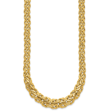 14K Yellow Gold 11.26 mm Polished Chain Necklace