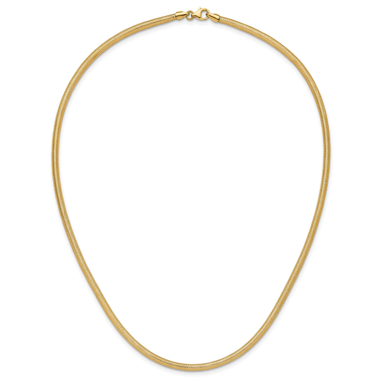 14K Yellow Gold 4.15 mm Polished Chain Necklace alternate angle