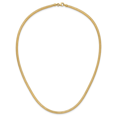 14K Yellow Gold 4.15 mm Polished Chain Necklace alternate angle