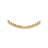 14K Yellow Gold 4.15 mm Polished Chain Necklace detail view