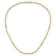 14K Two-tone Gold 3.8 mm Lightweight Chain Necklace, Polished