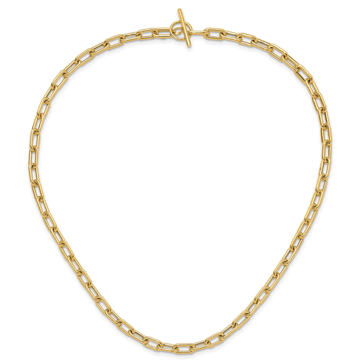 14K Yellow Gold 5 mm Lightweight Chain Necklace, Polished