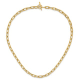 14K Yellow Gold 5 mm Lightweight Chain Necklace, Polished