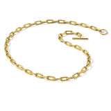 14K Yellow Gold 5 mm Lightweight Chain Necklace, Polished alternate angle