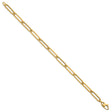 14K Yellow Gold 6.4 mm Paperclip Chain Bracelet, Polished