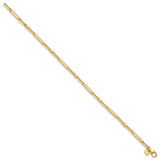 14K Yellow Gold 2.9 mm Paperclip Chain Bracelet, Polished
