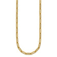 14K Yellow Gold 4.35 mm Paperclip Chain Necklace, Polished