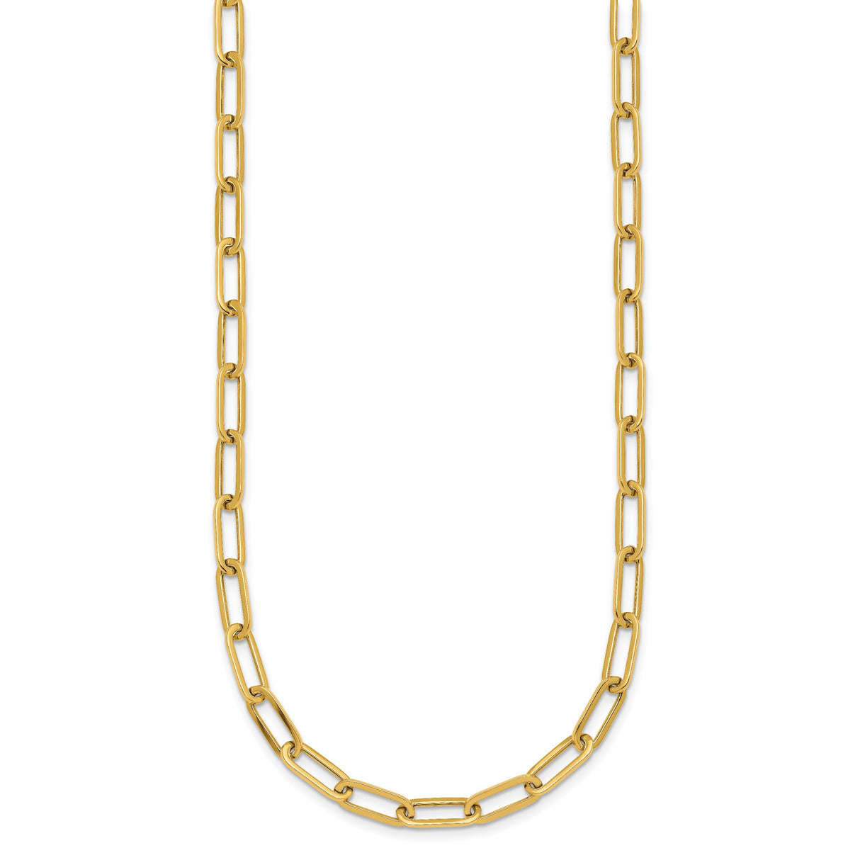 14K Yellow Gold 4.75 mm Polished Chain Necklace