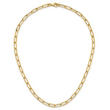 14K Yellow Gold 4.75 mm Polished Chain Necklace alternate angle