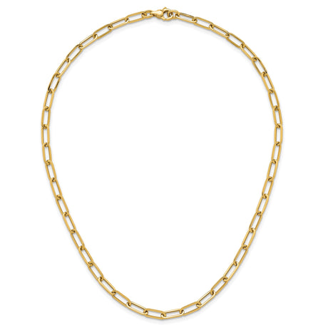 14K Yellow Gold 4.75 mm Polished Chain Necklace alternate angle