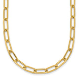 14K Yellow Gold 4.75 mm Polished Chain Necklace detail view