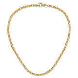 14K Yellow Gold 4.5 mm Polished Chain Necklace