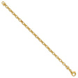 14K Yellow Gold 4.5 mm Polished Chain Bracelet