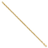 14K Yellow Gold 2 mm Polished Chain Bracelet