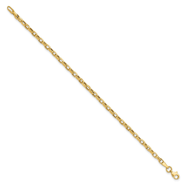 14K Yellow Gold 2 mm Polished Chain Bracelet