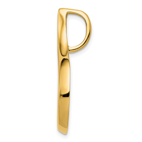 14k Yellow Gold Fish Hook Pendant, Hawaiian Nautical Symbol of Strength and Travel Protection