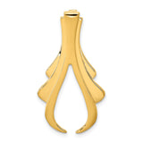 14k Yellow Gold Pendant with Abstract Fleur-de-Lis Inspired Design