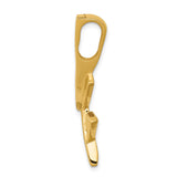 14k Yellow Gold Pendant with Grafted In Symbol, Menorah, Star of David, and Christian Fish