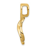 14k Two-Tone Gold Infinity Pendant with Intertwined Yellow and White Gold Design